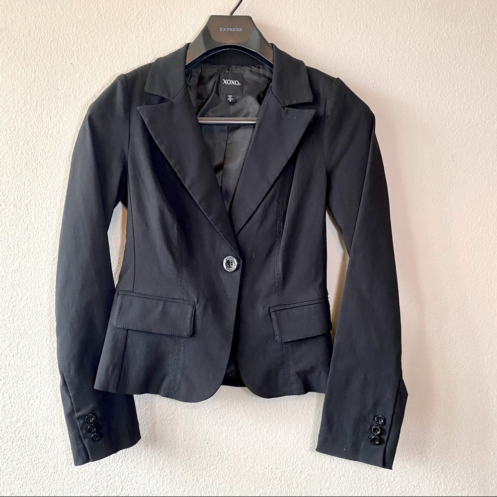 XOXO black blazer women size S